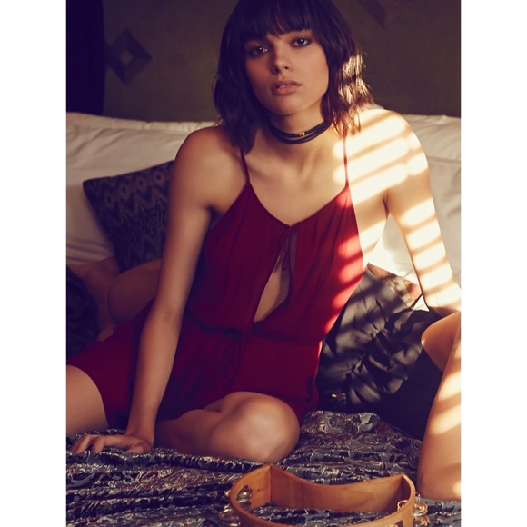 Intimately Free People Liasons Black Romper New XS - Picture 7 of 8